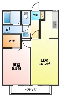 神奈川県小田原市久野【アパート】の間取り