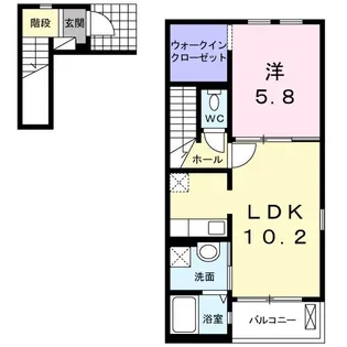 カーサ ヴィオラ【2階】の間取り