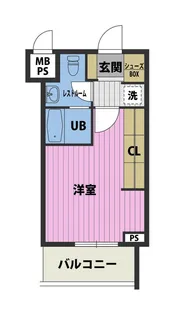福岡県福岡市中央区今川2【マンション】の間取り