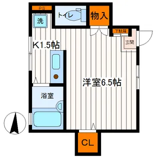 東京都立川市羽衣町2【アパート】の間取り