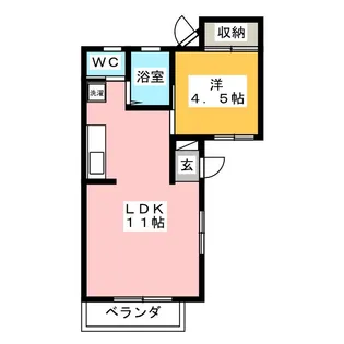 アーバー・プレイス【2階】の間取り