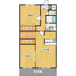 愛知県名古屋市名東区松井町【マンション】の間取り