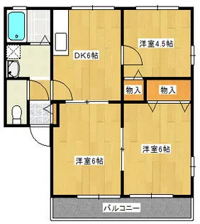 メゾン岡村 B【2階】の間取り