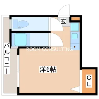 鹿児島県鹿児島市上之園町【マンション】の間取り