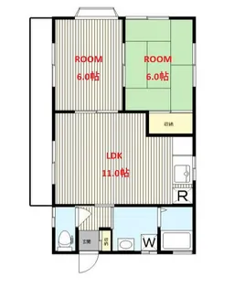神奈川県横浜市神奈川区三枚町【アパート】の間取り