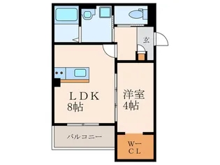 福岡県北九州市小倉南区重住2【アパート】の間取り