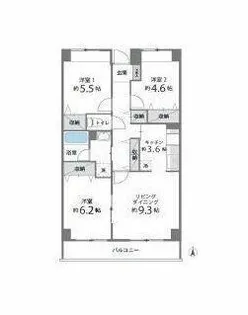 目黒本町マンション【7階】の間取り
