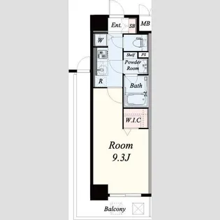 Future一条【8階】の間取り