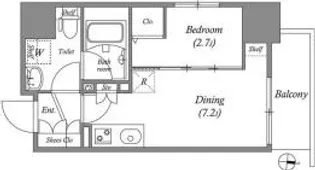 GRAN PASEO森下【6階】の間取り