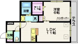 東京都大田区田園調布2【マンション】の間取り