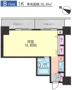 メゾン・ド・ヴィレ麻布台【6階】の間取り