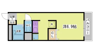 学園カレッジハイツ【5階】の間取り