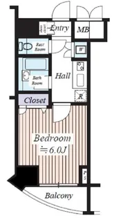 コンシェリア芝公園【15階】の間取り