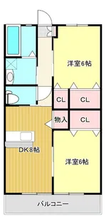 アビタシオンI・II【2階】の間取り