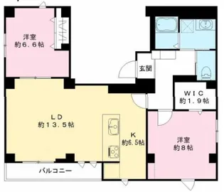フラッツ平河町【4階】の間取り