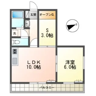 クレスト・K2【1階】の間取り