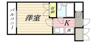 エヴェナール横浜【4階】の間取り