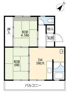 UR日の里【5階】の間取り