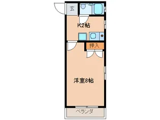 レジデンスエトワル【2階】の間取り