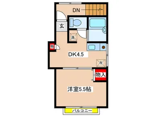 日吉グリ-ンハイツ【2階】の間取り