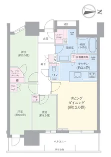 幕張ベイパークスカイグランドタワー【7階】の間取り