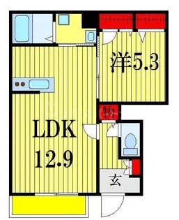 ラ・ベル・メール宮本【1階】の間取り