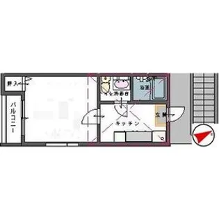 サンシャイン河原町【1階】の間取り