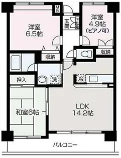 シェルブール【2階】の間取り