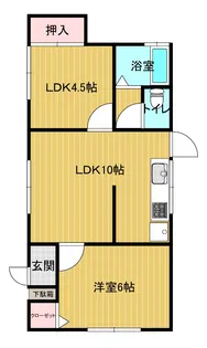 山梨県甲府市国母7【一戸建】の間取り
