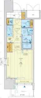 レジュールアッシュ心斎橋LUXE【4階】の間取り