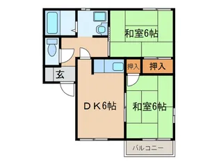 タウニ-菱川【2階】の間取り