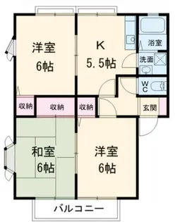 サンビレッジ雅 B【1階】の間取り