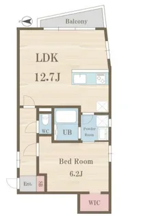 広尾ラ・カリテ【1階】の間取り