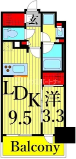 アヴァンカーサ町屋【8階】の間取り