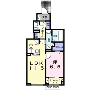 マーベラス【1階】の間取り