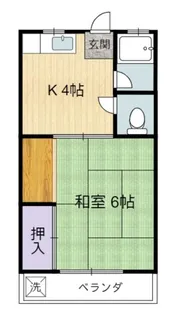 コーポ中和泉【1階】の間取り