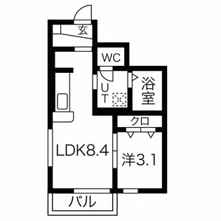 Foluna I【1階】の間取り