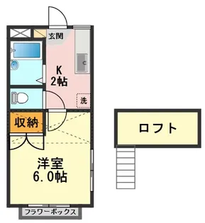 サンパレスオノ【2階】の間取り