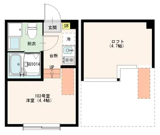 (仮称)北小岩六丁目8 Designer Apartment【1階】の間取り