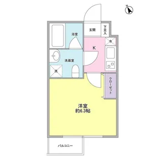 ヒルサイド二子玉川【3階】の間取り