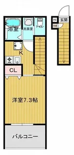仮)奥田西町AP【2階】の間取り