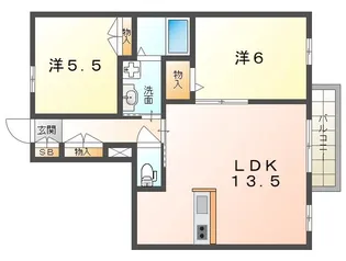 メゾン中野【2階】の間取り