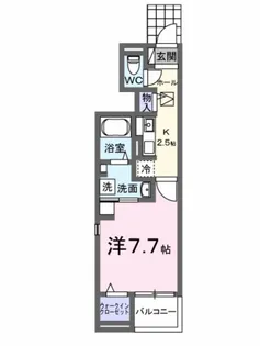 アップフィールド 共栄 III【1階】の間取り