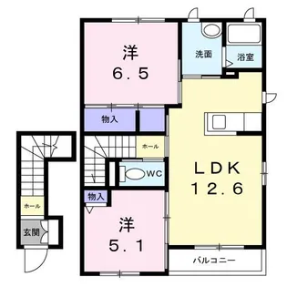 ヴィクトワール【2階】の間取り