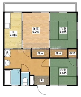 辻田アパート【2階】の間取り