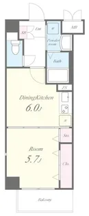 リバーサイドプレーヌ【2階】の間取り