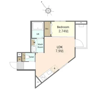 ケースクエア【2階】の間取り
