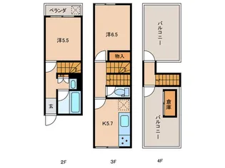リバーコートの間取り