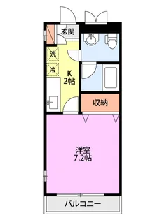 Lily-be je 白山浦【1階】の間取り