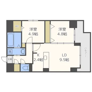 EFFECT YAMAHANA【5階】の間取り